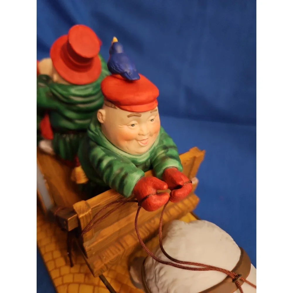 Dept 56 Christmas MERRY MAKERS Merrily We Roll Along Carolers Choir Monks 14x7